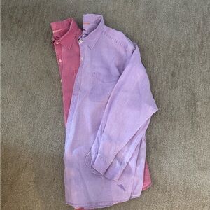 Men’s Tommy Bahama XXL linen shirts- set of 2